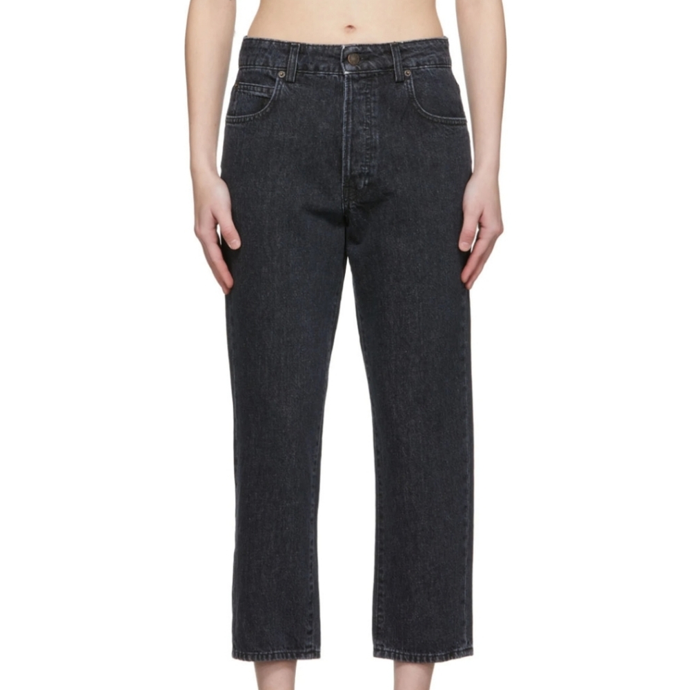 Aritzia Wilfred Free Black jean straight cropped